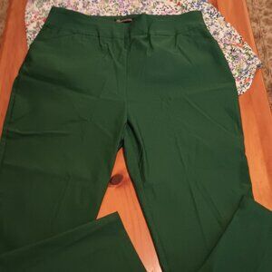 Versona Size 14 Pine Green Pull-on Pants (EUC)